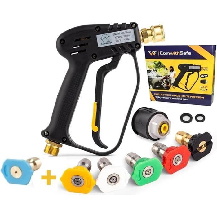 Pistolet De Lavage Haute Pression Avec 6 Buses 1/4