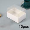 10 Scatole Regalo con Finestra Trasparente Scatole Rettangolari Trasparenti per Dolcetti Scatoline Portaconfetti per Matrimonio Festa di Compleanno Decorazioni per Aula