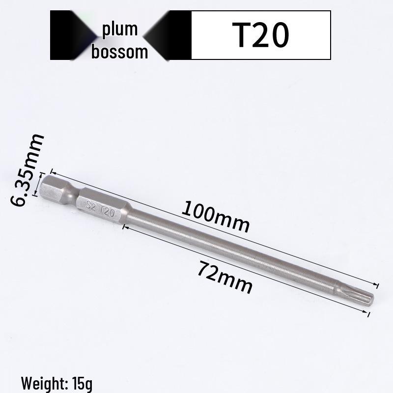 Magnetic Plum Blossom Screwdriver Replacement Bits T15 T20 T25 T30