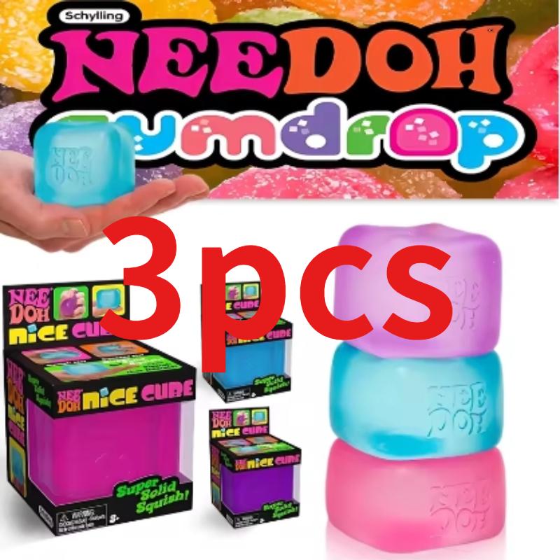 Cubo Sensoriale Needoh Nice Cube Antistress, Giocattolo Squeeze Per Ansia, Concentrazione E Relax Per Bambini E Adulti