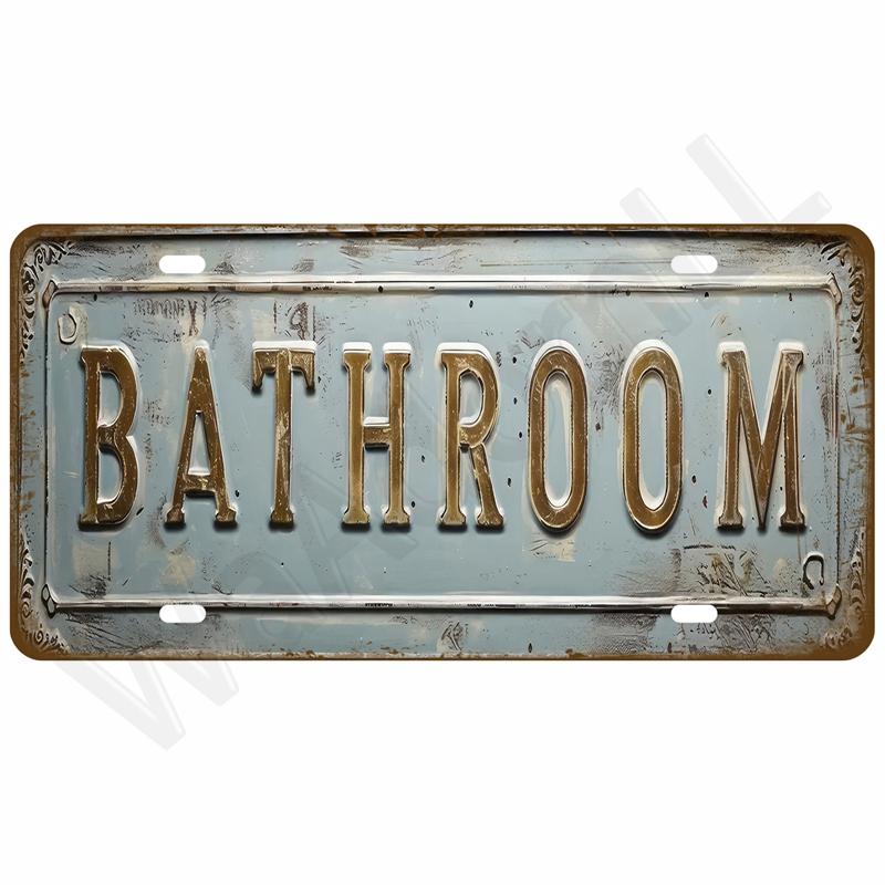 Vintage Metal Plate Tin Sign Plates Bar Retro Metal Sign Wall Art Mural Aesthetic Room Home Decor Items Poster Garage Decoration