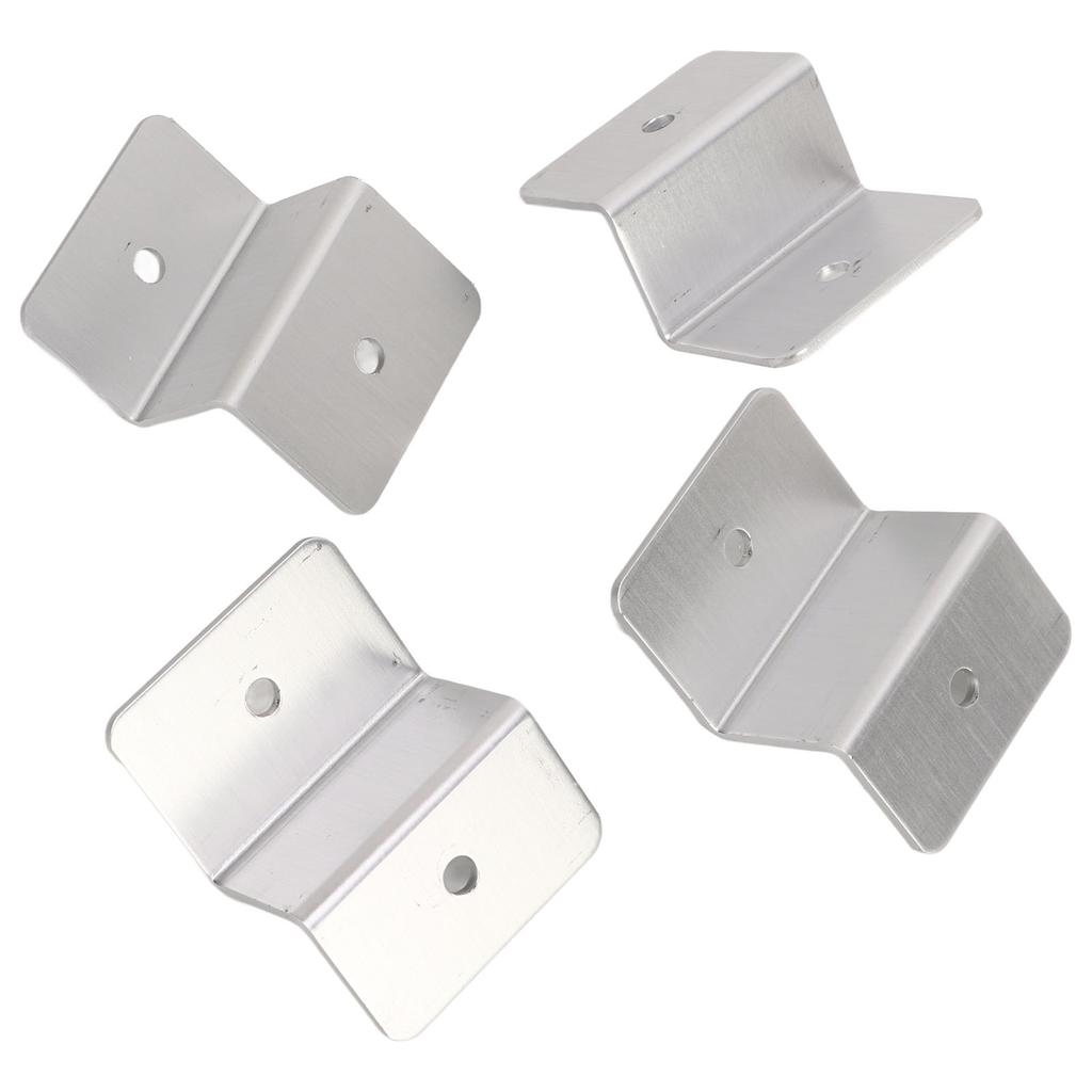 4 Sets Solar Panel Z Bracket Aluminium Alloy Installation Accessory for Car RV Yacht Ship