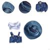 3 Pack Doll Clothing with Suspender Pants, T-Shirt, And Hat for 15-17cm Dolls