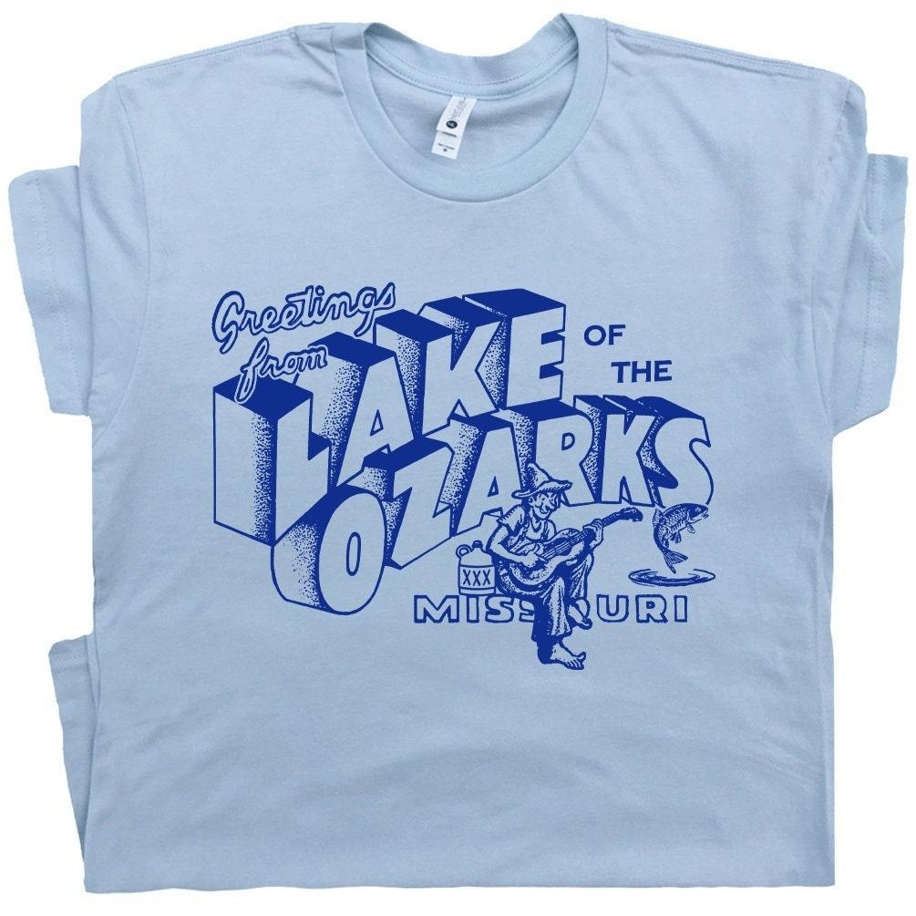 Lake of the Ozarks T Shirt Ozark Shirts For Men Women Cool Vintage Graphic Tee Retro Travel Souvenir Shirts Lake Theme Shirts Missouri Shirt