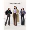 SIINSIIN Women's Flare Wide-Leg Casual Pants