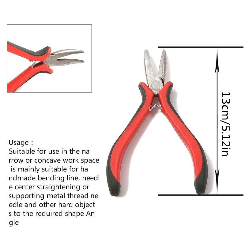 1pcs DIY Jewelry Pliers Tools Equipment Round-Nose Pliers Needle Nose Pliers For Handcraft Beadwork Wire Cutter Pliers