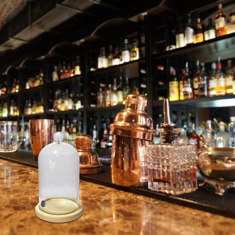 Molekularküche Räucherkuppel Acryl Cocktails Räucherabdeckung Für Profiköche Und Heim-Mixologen