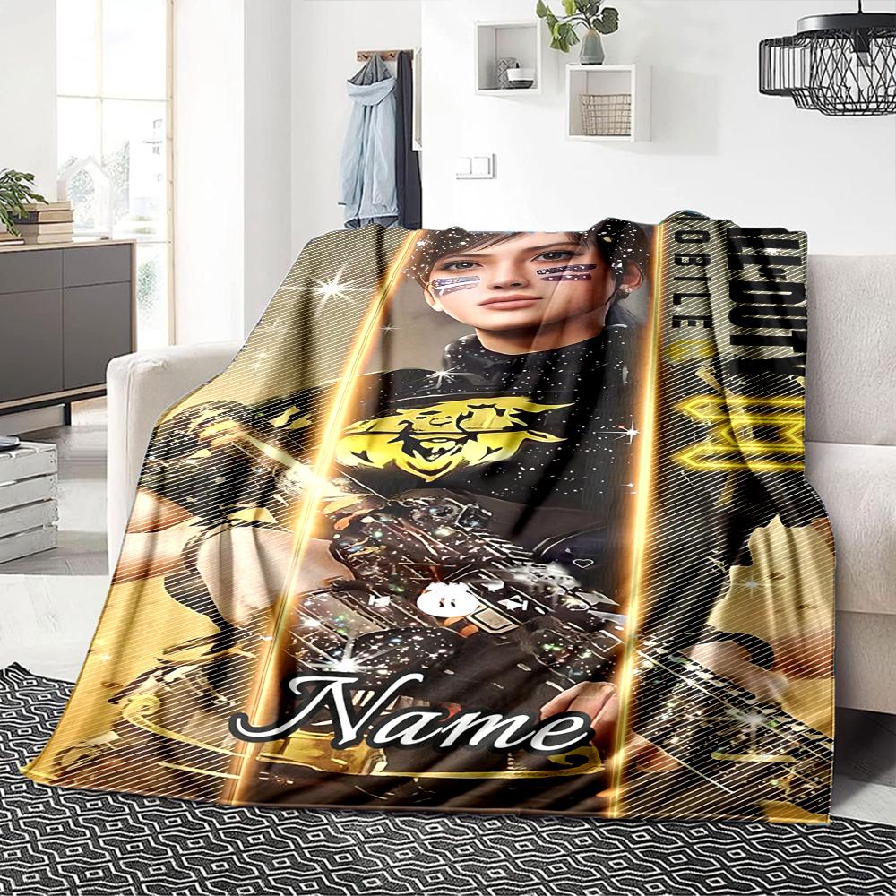 Custom Name Call Duty Mobile Blanket for Couch & Bed, Plush Cozy Fuzzy Blanket Super Soft & Warm Blankets for Fall and Winter. 0908162