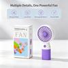 Mini Handheld Fan USB Rechargeable Foldable Pocket Cooling Fan 3 Speed Adjustable Silent Portable Fan for Travel Outdoor Student
