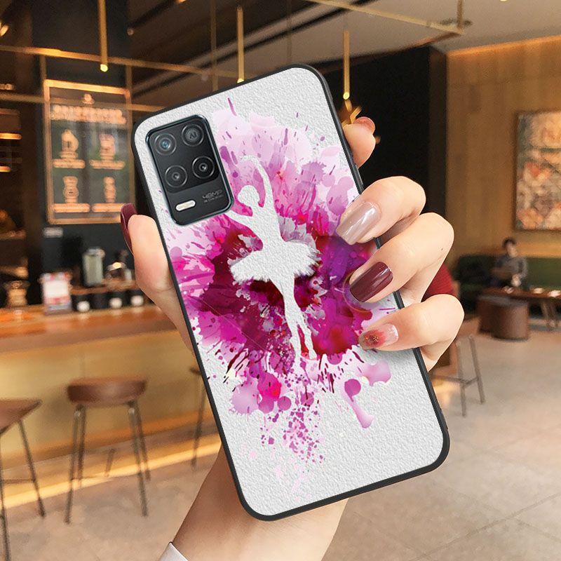 Aquarellmalerei Ballettmädchen Muschel Handyhülle Für oppo Realme 8Pro 6 6i 7pro 9i 9pro C11 C21Y C21 C25Y C25S C3 Q3S XT Hüllen