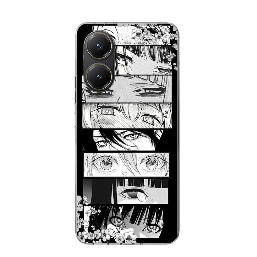 Anime Lovely Girl Eyes Phone Case For Xiaomi Poco X7 X6 X5 Pro F7 Ultra Redmi 15C 15 13 13C 12 12C 10 10A 10C 9 9A 9C 9T Cover P