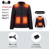 Intelligente beheizbare Damenjacke - Temperaturregelung, USB-Aufladung, Baumwollmantel für den Winter