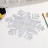 Snowflake PVC Christmas Placemat - Hot Stamping Christmas Table Decoration for Western Restaurants