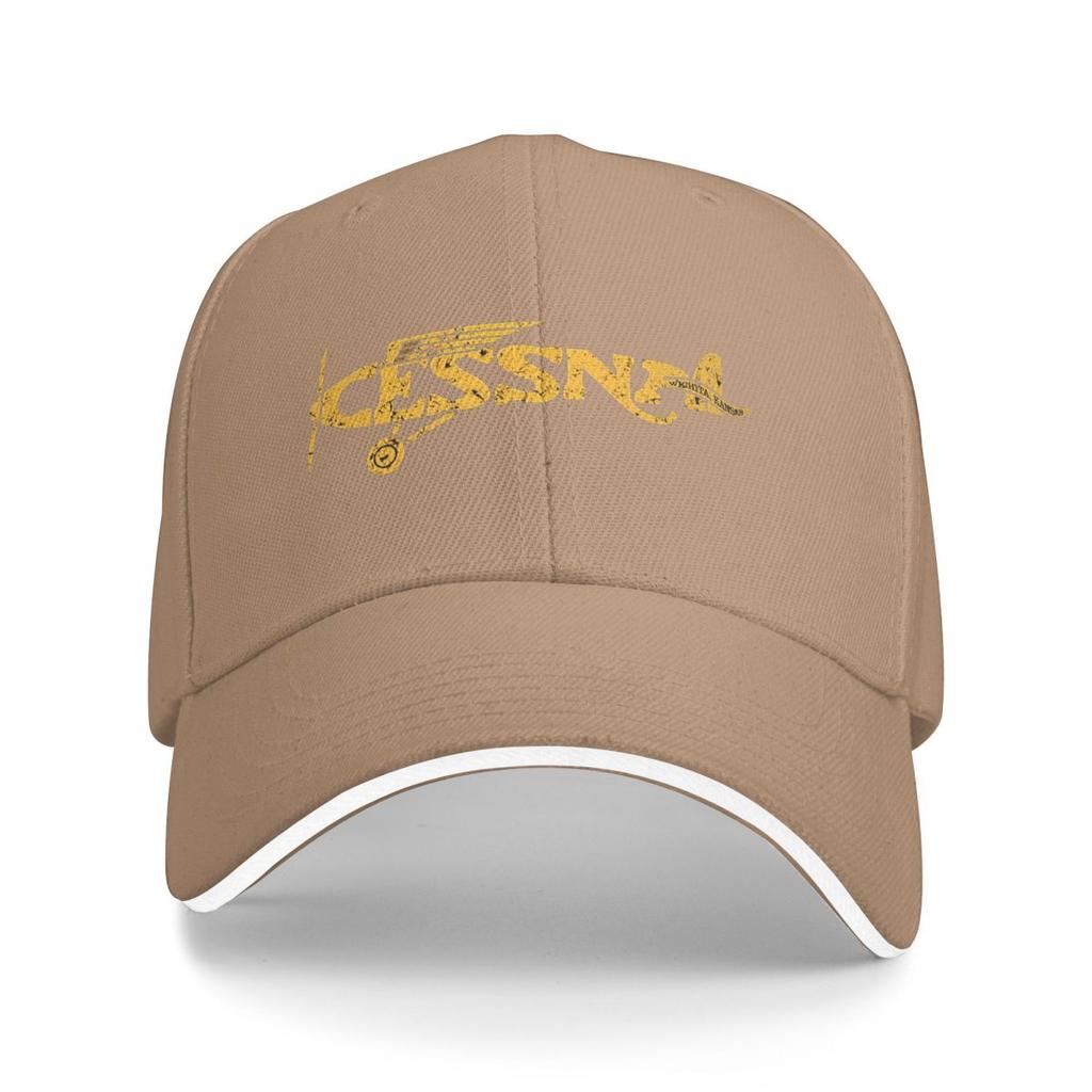 Cessna Amerikanischer Flugzeughersteller Baseballkappen Snapback Baseballmützen Atmungsaktiv Lässig Kappe Outdoor Unisex