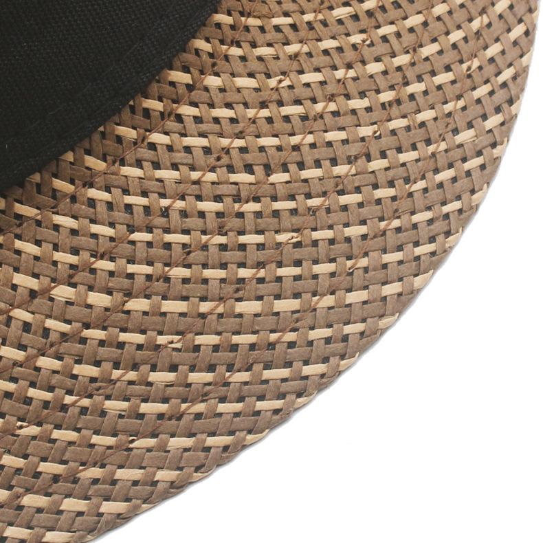 Jue Hat Sommer-Strohhut für Herren mittleren Alters und älterer Herren, britischer kleiner Zylinder, Outdoor-Sonnenschutz, Gentry-Hut