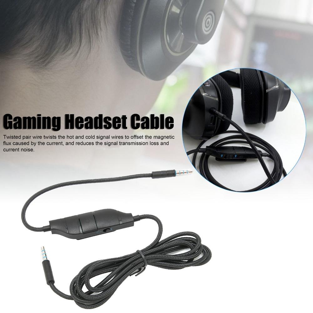 with Volume and Microphone Control Gaming Headset Cable for Logitech G633/G635/G933/G935 Daily Use