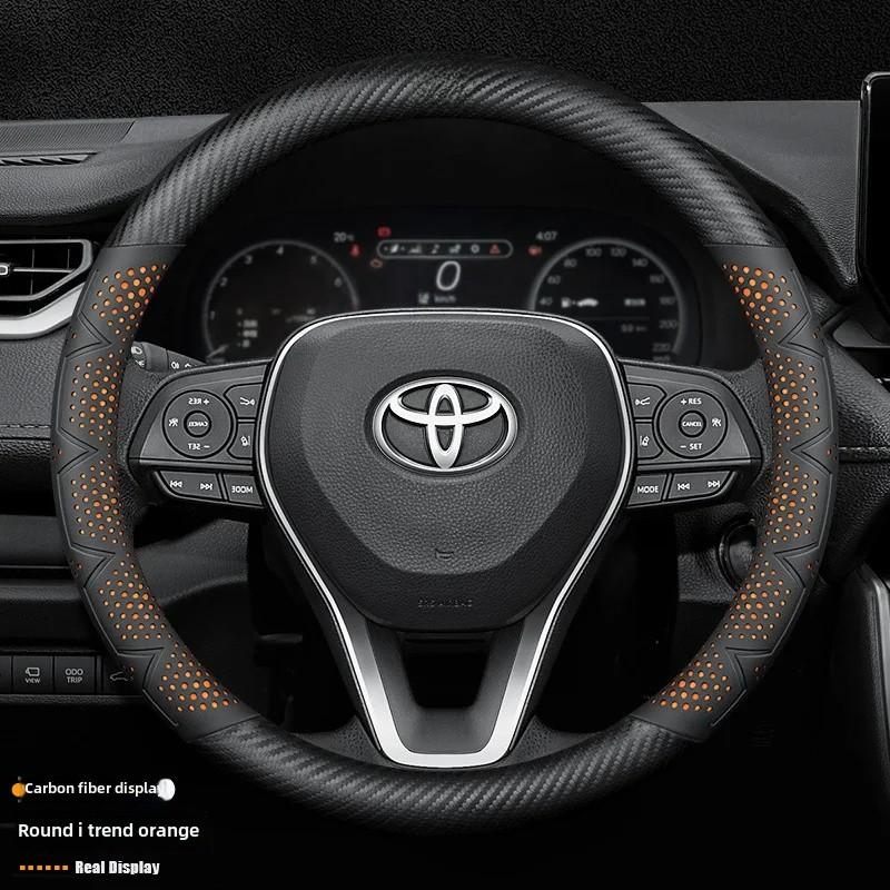 Toyota Rattöverdrag Anti-halk Svettabsorberande Andningsbar Ultratunn Slitstark Fyra Säsonger Specialbil Ratt