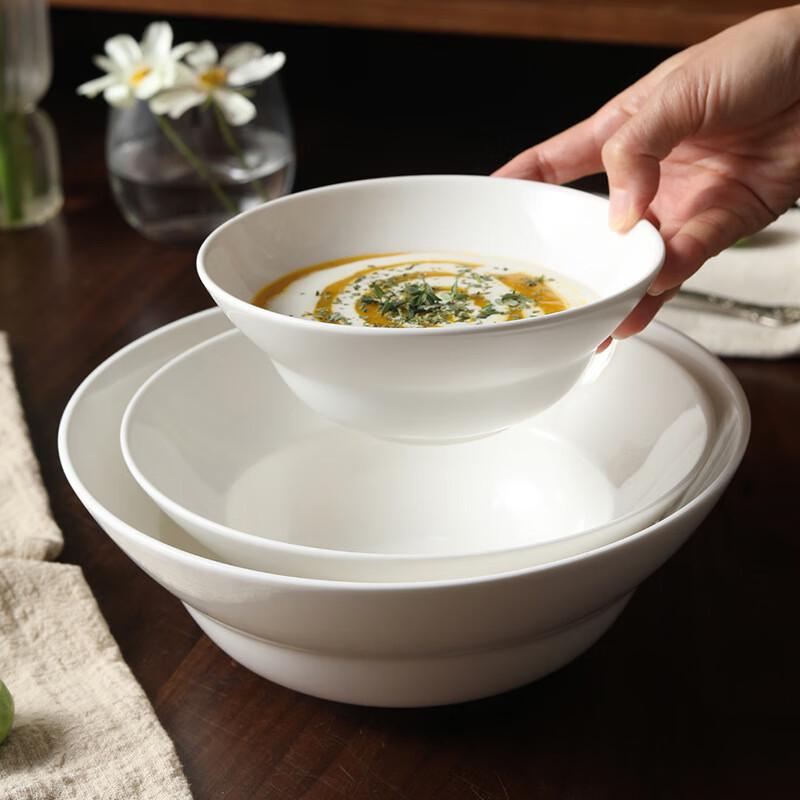 LISM 10,75-Zoll Unterglasur Keramik Tiefe Salatschüssel