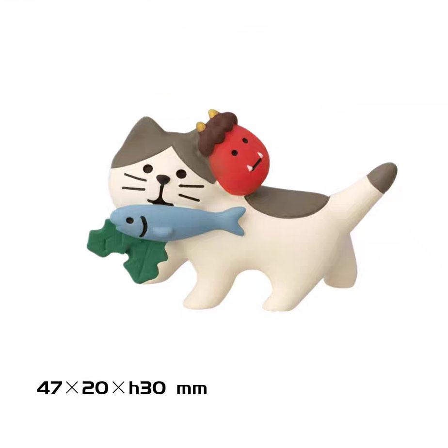 ZAKKA Handmade Japanese Cat Cherry Blossom Season DIY Resin Figurines Ornaments