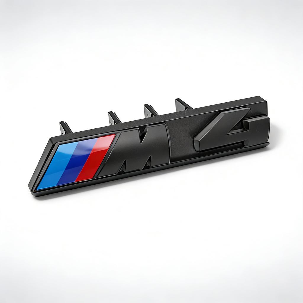 3D ABS M4 Logo Car Front Grille Badge Emblem Buckle Fit For BMW E39 E60 F10 F18 G30 G38 E63 F02 G12 G70 Auto Exterior Tuning Acc