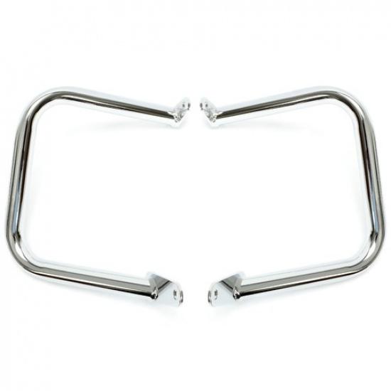 1998-2016 Yamaha V-Star Dragstar 400 650 XVS650 Engine Guard Highway Crash Bar | 2 Pieces | Stainless Steel | Chrome | Pre-Drilled Mounting Holes