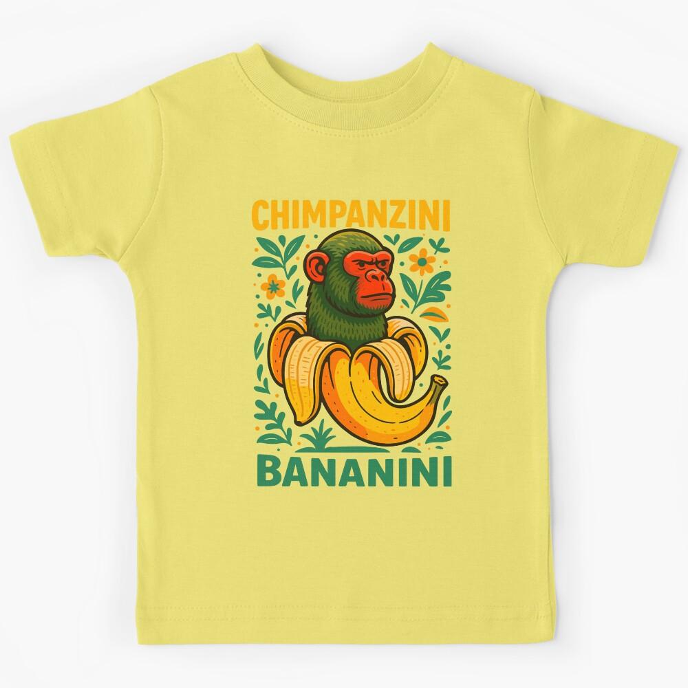 Chimpanzini Bananini Italian Brainrot Memes Kids T-Shirt 150