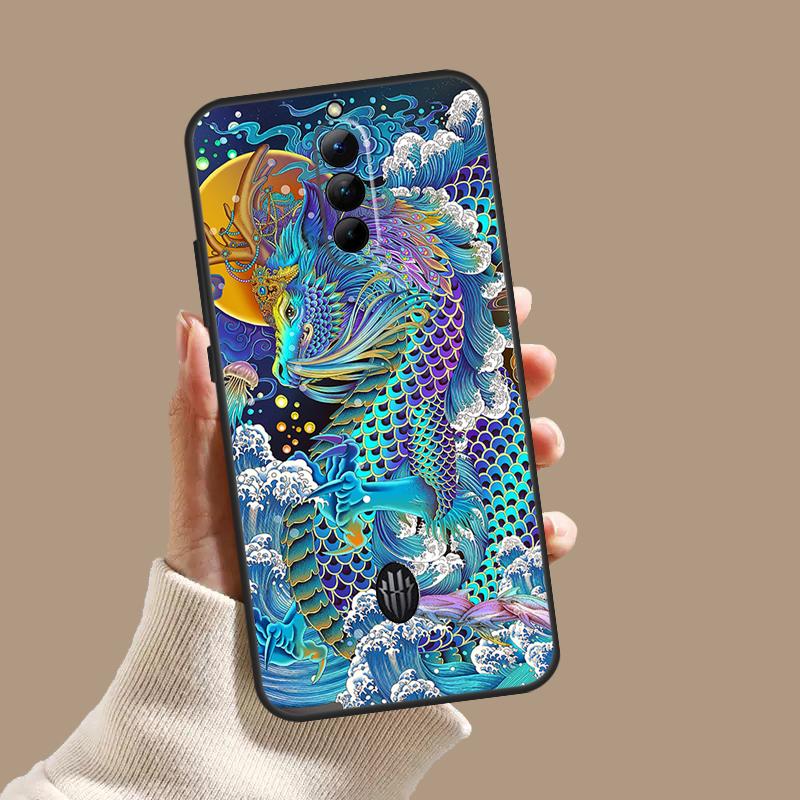 Fashion Chinese Dragon Case For ZTE Nubia Red Magic 11 9S 8S 8 9 10 10S Pro Plus 6 7 6S 7S Pro 5G 6R 10 Air Cover