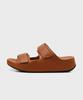 Fitflop Men'S Samel Velcro Slippers Leather Light Tan