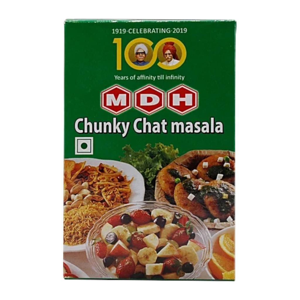 MDH Chunky Chat Masala Powder 100g Pack of 1 for Spicy Flavorful Snacks and Salads