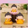 Buddha Resin Blessing Bodhisattva Lotus Figurine Car Ornament Mini Decor Gift