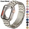 Change To Ultra Case+Band For Apple Watch 40mm 44mm 41mm 45mm Metal Stainless Steel Strap for iWatch Series Series 98 7 6 SE 5 4