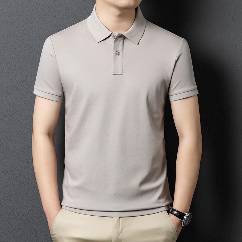 Yiliteng Men's Short Sleeve Business Casual Polo Shirt