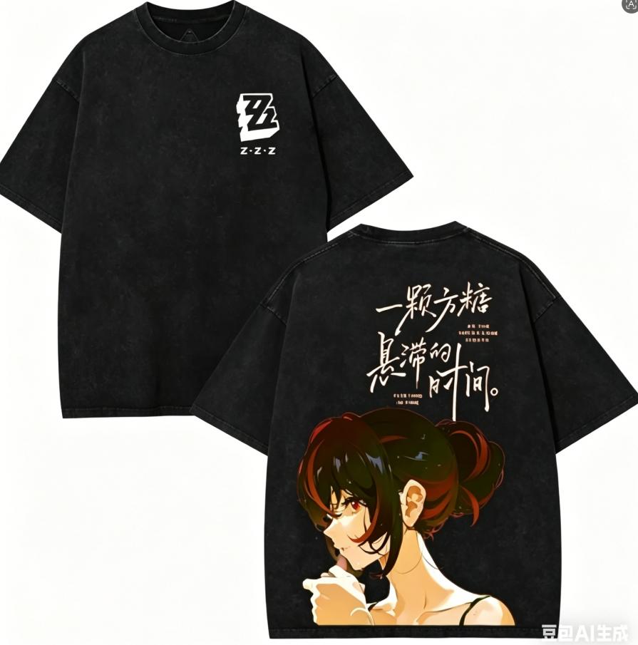 Zenless Zone Zero Anime Lover Washed T-shirt Year round clothing high quality personality Clothes Plus Size Unisex New Model Couples tee
