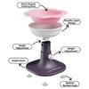 Creative Cat Food Water Bowl Cartoon Elevated Pet Feeder Bowl Pet Food Dispenser  Wet Dry Food
