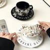 Shangqi Nordic Iris Ceramic Coffee Cup & Saucer Set