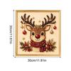 Christmas Pearl Painting DIY Kit Santa Claus With Printed Border Handmade Diamond Painting Decorative  Wall Hanging Decoration
