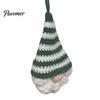 Faceless Gnome Decorations Hand Crochet Christmas Ornaments, Knitted Hanging Decorations, Woolen Holiday Gifts Yarn Elf Pendants for Tree Home