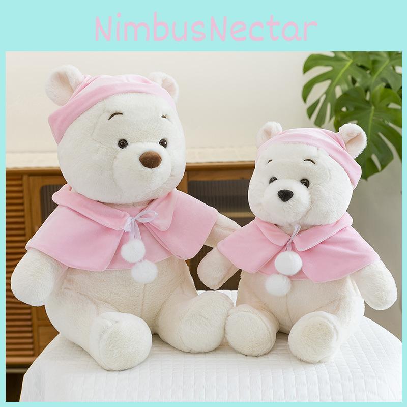 Pink Pooh Cape Bear Plush Toy Cartoon Stuffed Doll Room Decoration Kids Gift