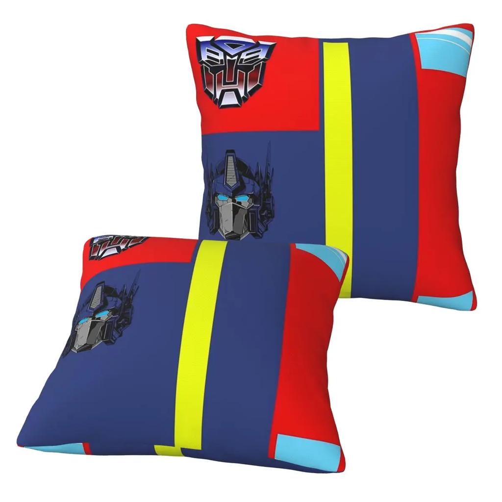 Autobots Prime Bag 2 Pcs Square Pillowcase Pillow Cover Cushion Zip Decorative Comfort Throw Pillow For Home Bedroom