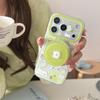 Cute Green Apple Kitty Puppy iPhone 16/15/17 Pro Max Case for Women