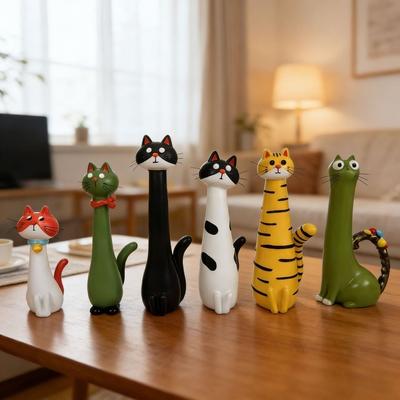 Quirky Whimsical Cat Flower Vase Handcrafted Cat Bud Vase Cat Shaped Flower Planter  Home Decor