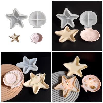 Forma Pojemnika do Przechowywania Odporna na Wysokie Temperatury Forma Silikonowa na Pudełko na Biżuterię Muszla i Rozgwiazda