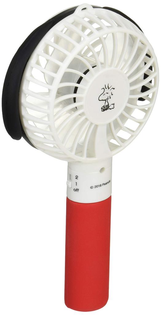 Kamio Japan Portabil la Îndemână Snoopy Curea de Gât Ajustabilă 24189 Ventilator, Ventilator, Design, Reîncărcabil, Inclus, Flux de Aer,