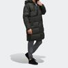 Adidas Пуховая куртка с капюшоном средней длины для занятий спортом на открытом воздухе, мужская верхняя одежда, темно-коричневый EH4007
