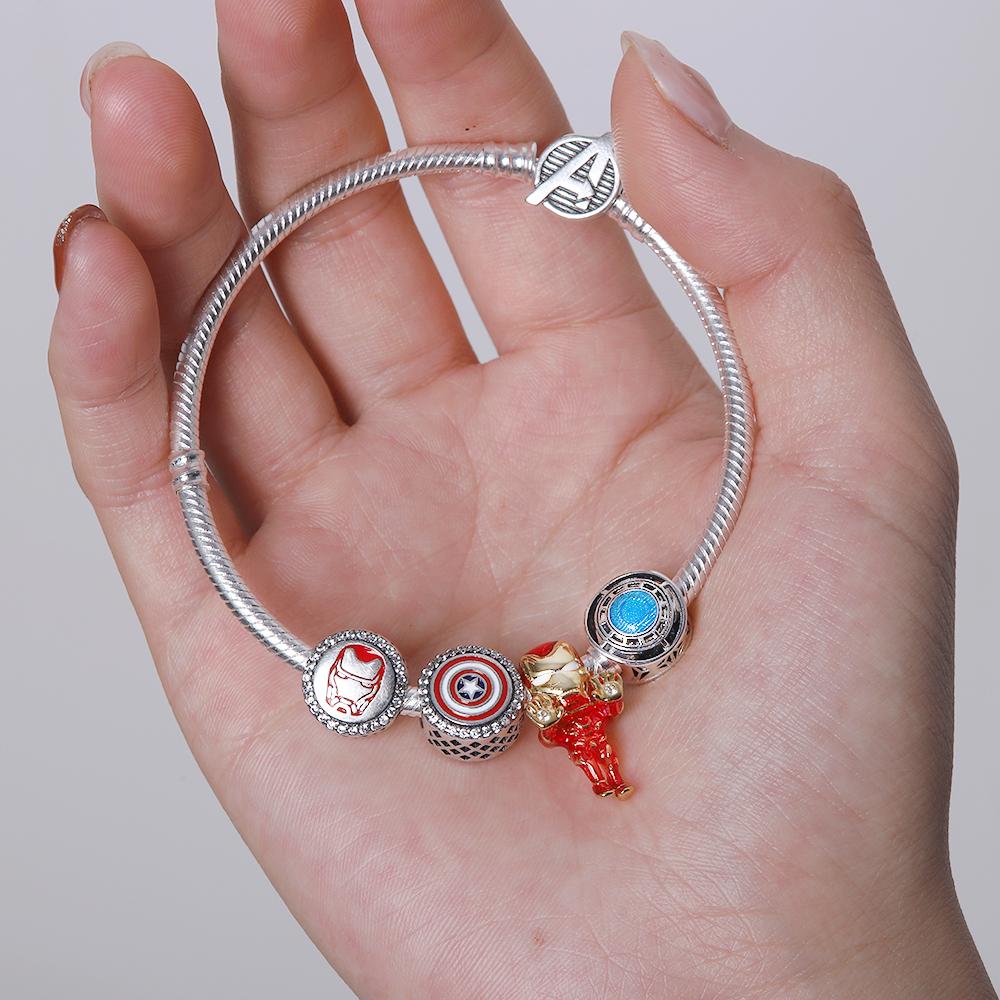 New Miniso Dumbo Stitch Alice Vinnie Mickey Charm Pendant Charms Dangle Fit Copper Original Bracelet Diy Bead Trinket