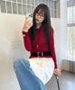 PLUNASTUDIO Layered See-Through Tee (Red)