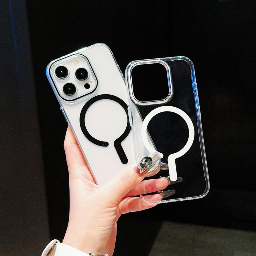 For iPhone 16 Pro Case Compatible with MagSafe Protective TPU+PC Phone Cover