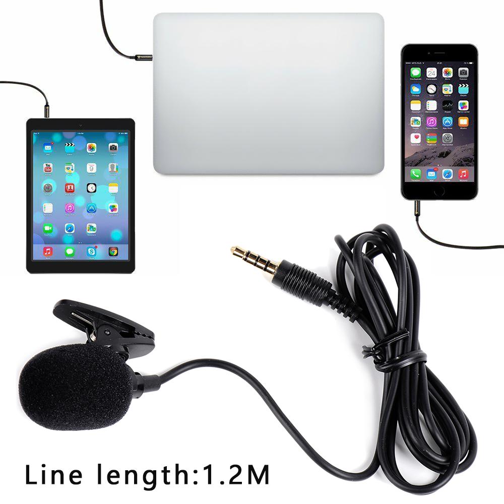 Buy Noise Reduction Lavalier Condenser Mic Recording Teaching 3.5mm