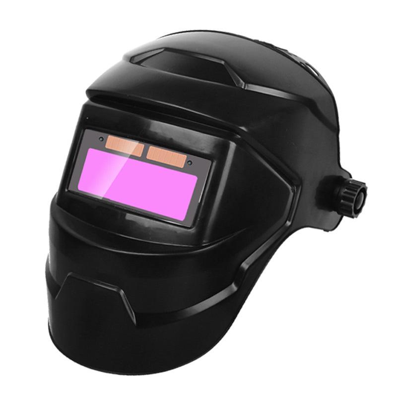 Solar-Powered Automatic Dimming Welding Mask with Head-Mounted Arc Protection