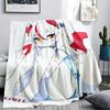 1Pc Cartoon Print Flannel Blanket, High quality Comfortable for All Seasons, Home Decor, Warmth and Comfort, Perfect for Christmas Birthday Gift